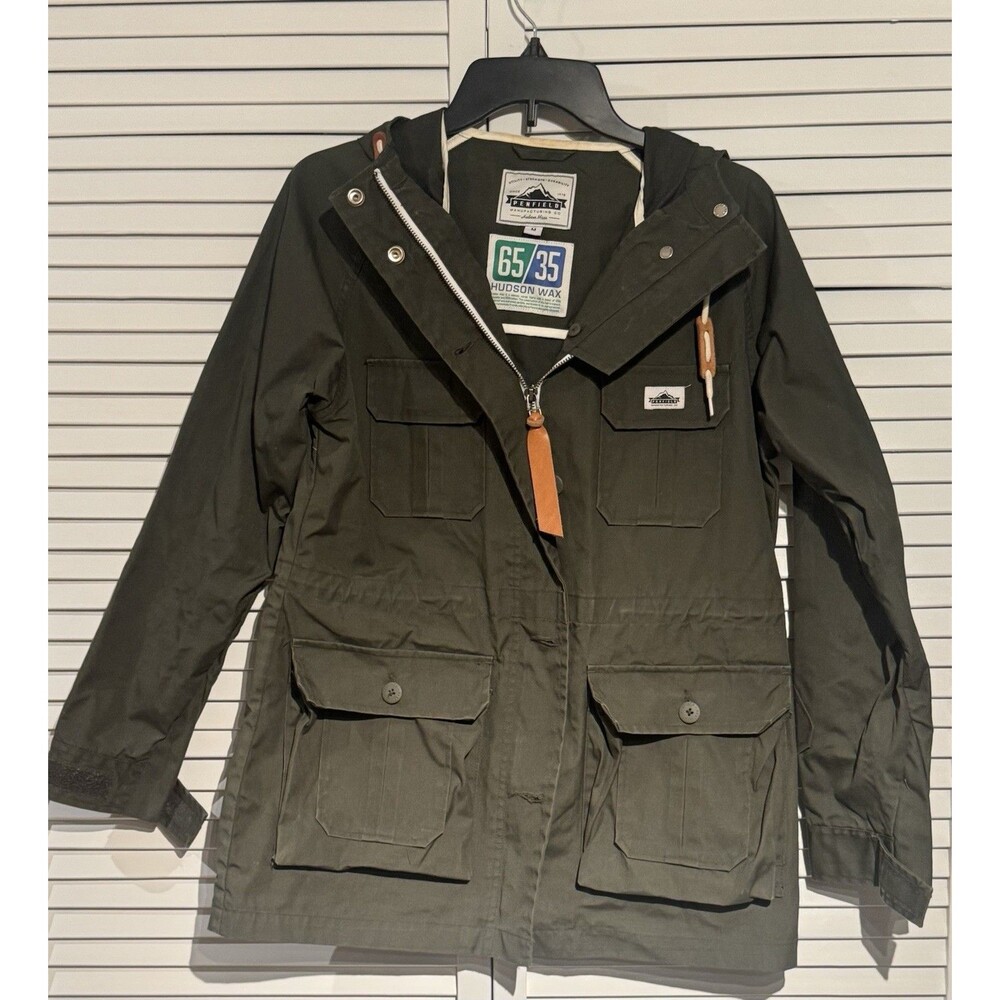 Penfield Green Hudson Wax 65/35 Windproof Water Resistant Hood Parka Jacket M